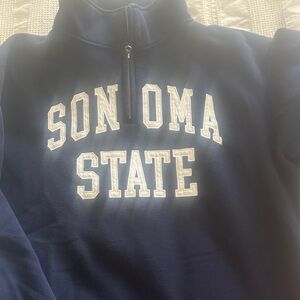 Sonoma State Women’s  Quarter Zip Sweatshirt in Navy